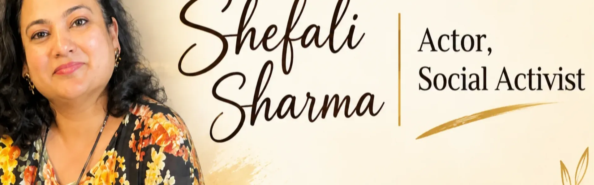 Shefali Sharma banner